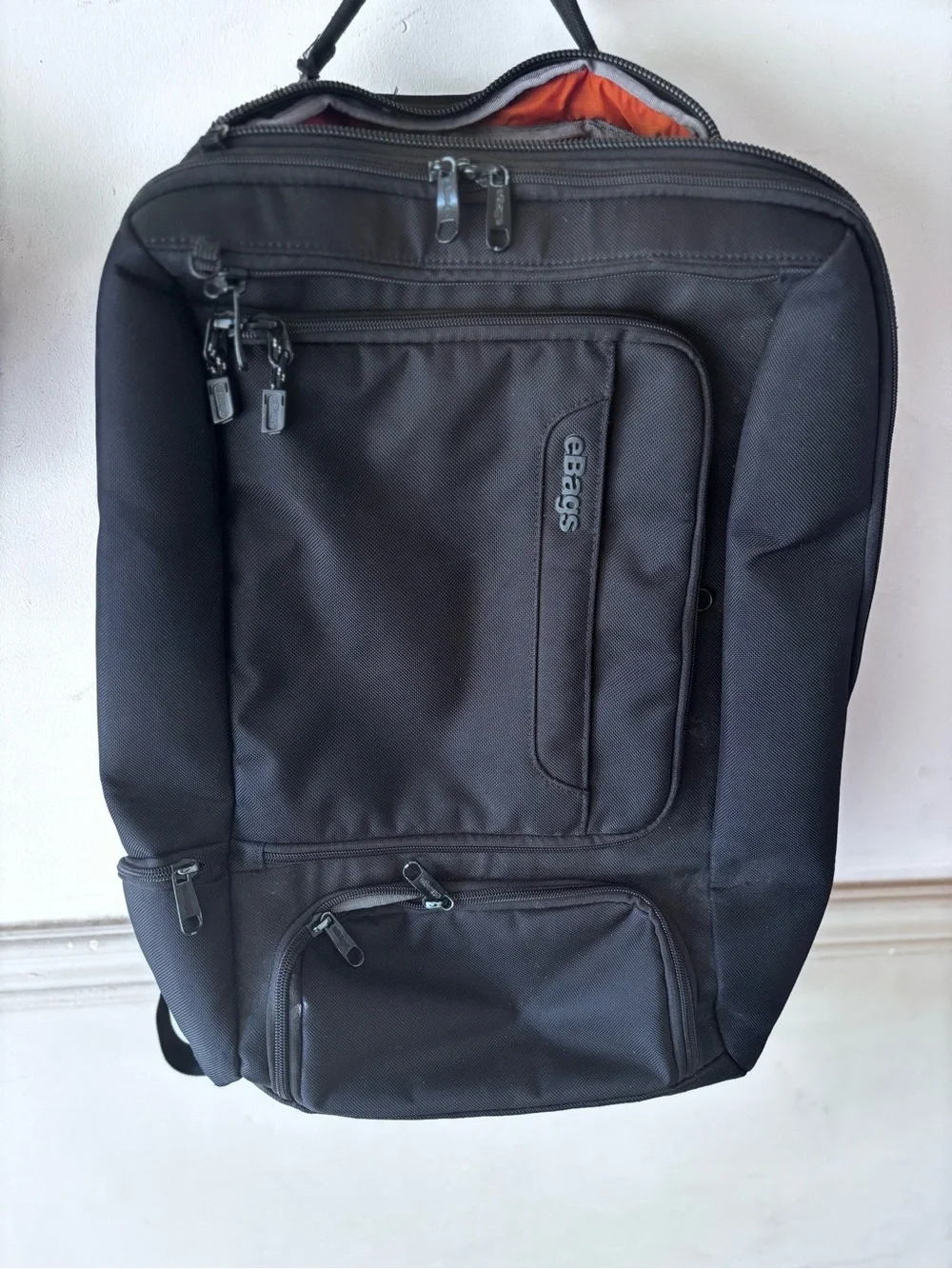 Ebags  Black slim Backpack